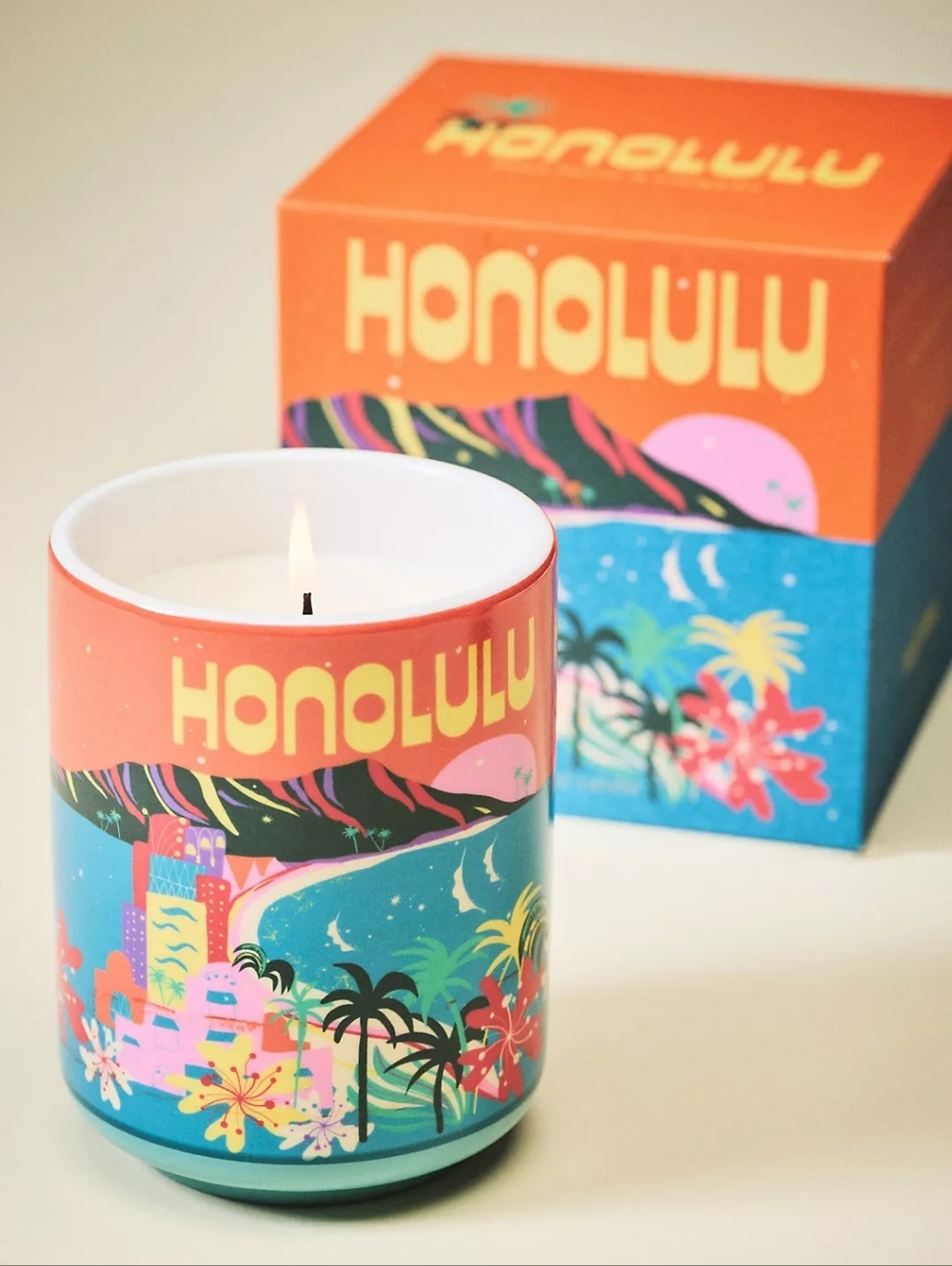 Daniella Manini x Anthropologie Honolulu Fruity Peach & Nectarine Ceramic Boxed